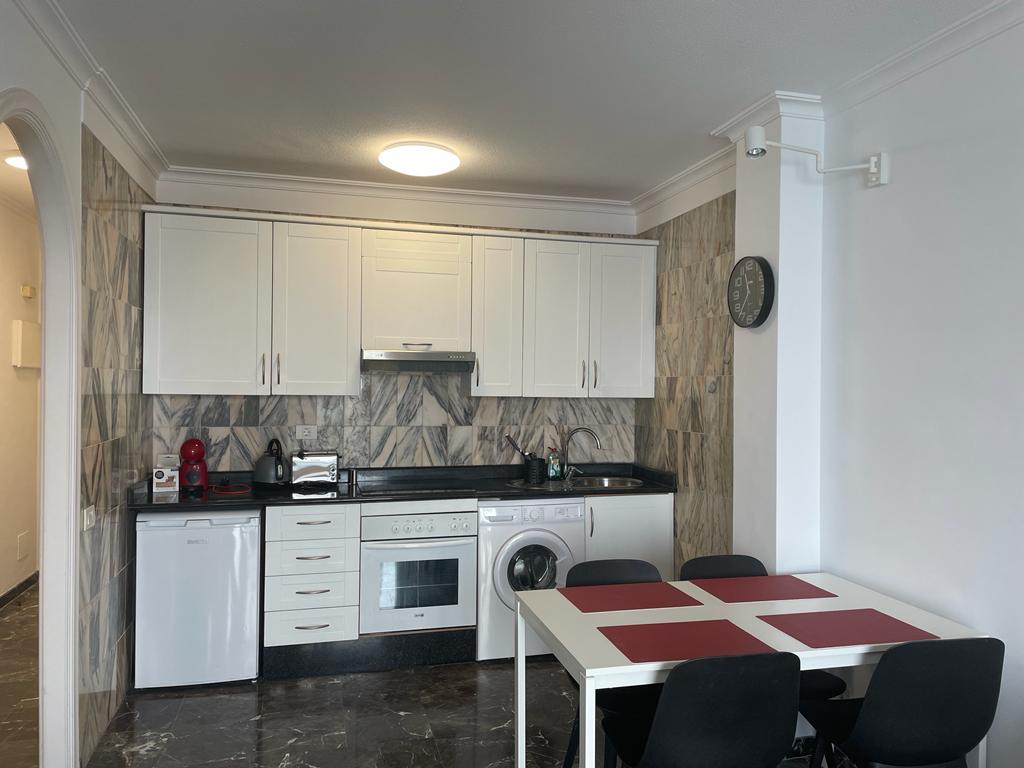 Coffee maker and toaster in the kitchen of Buenavista The Blue Oyster, Los Gigantes.