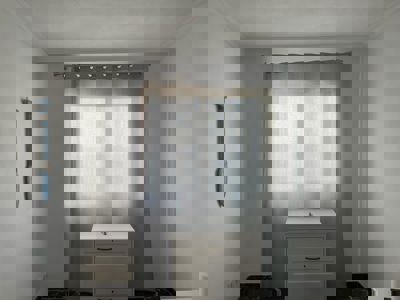 Light curtain in the bedroom of Buenavista The Blue Oyster in Los Gigantes.