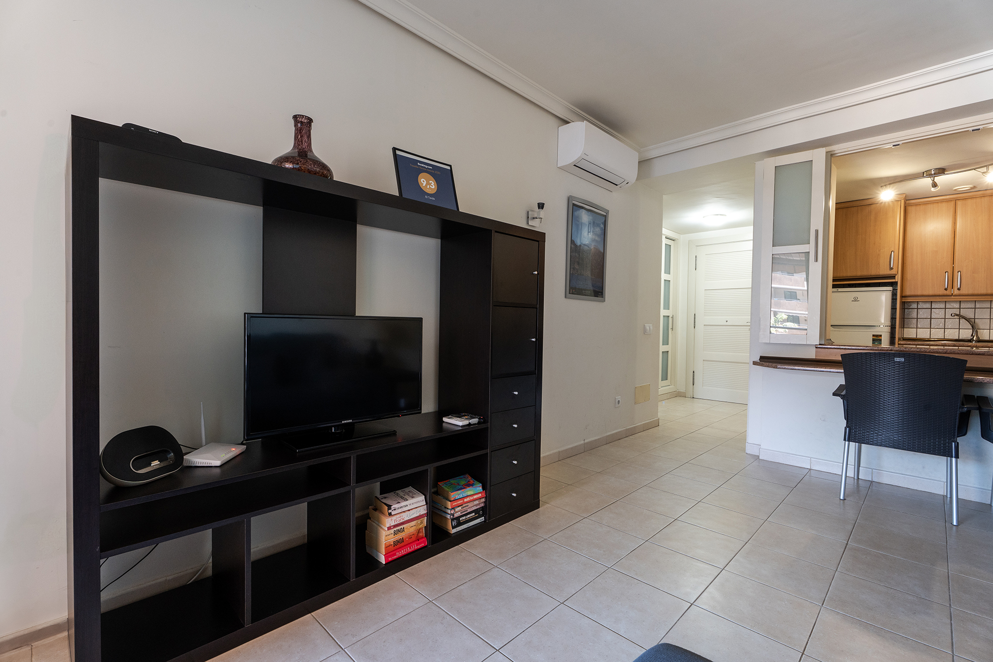 Living room of Teide View featuring flat screen TV in Los Gigantes.
