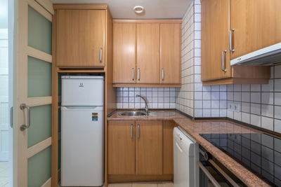 Large fridge in the kitchen of Teide View Balcones de Los Gigantes.