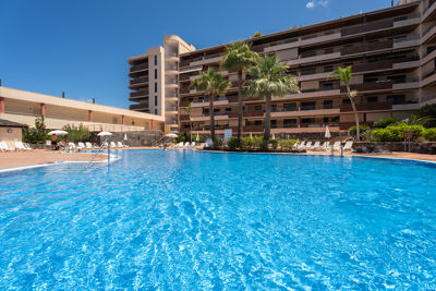 Stunning pool views at Teide View, Los Gigantes, Canary Islands.