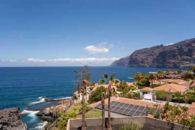 View of the sea area from Teide View in Vecindario, Canary Islands.