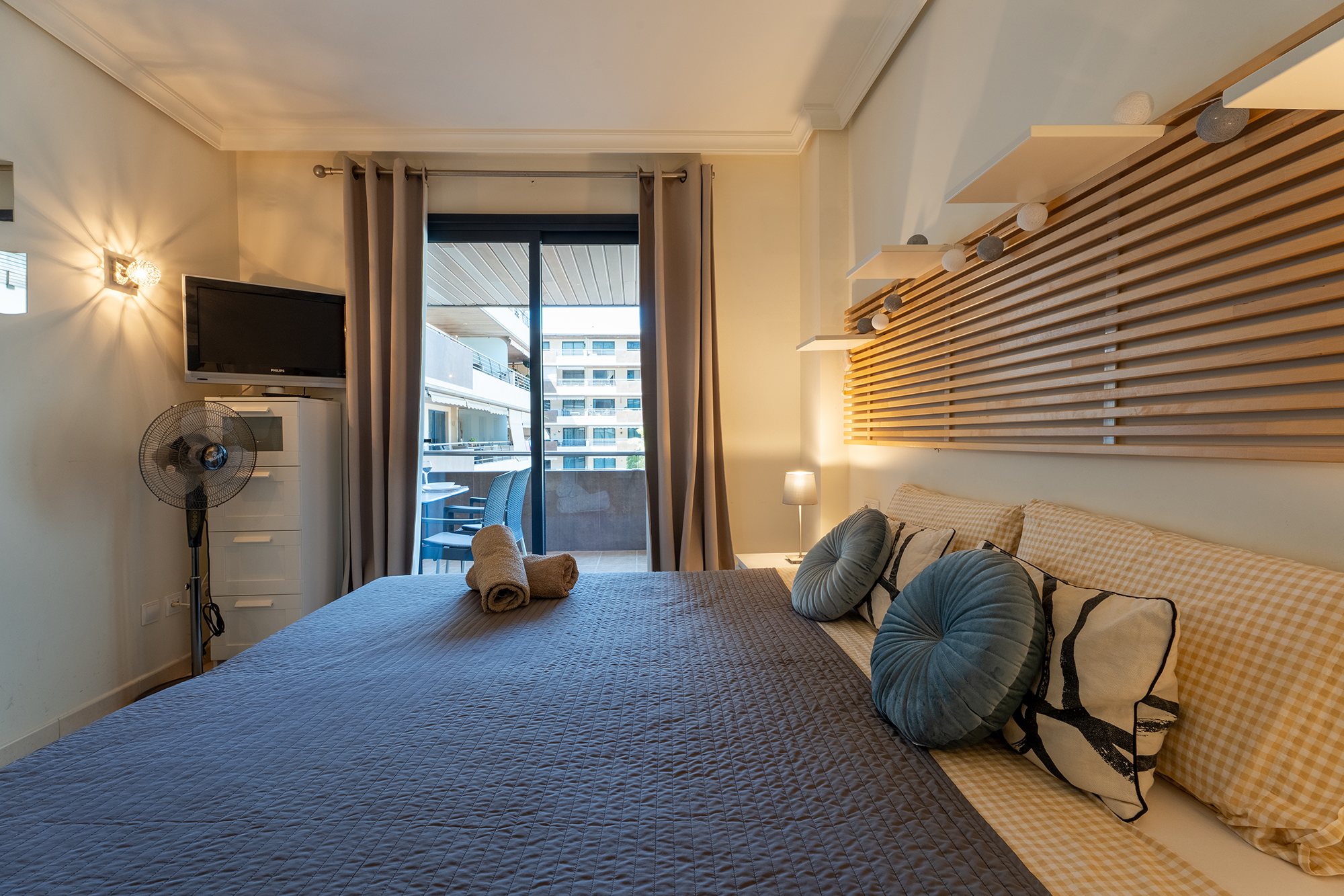 Fan in the bedroom of Teide View property in Los Gigantes.