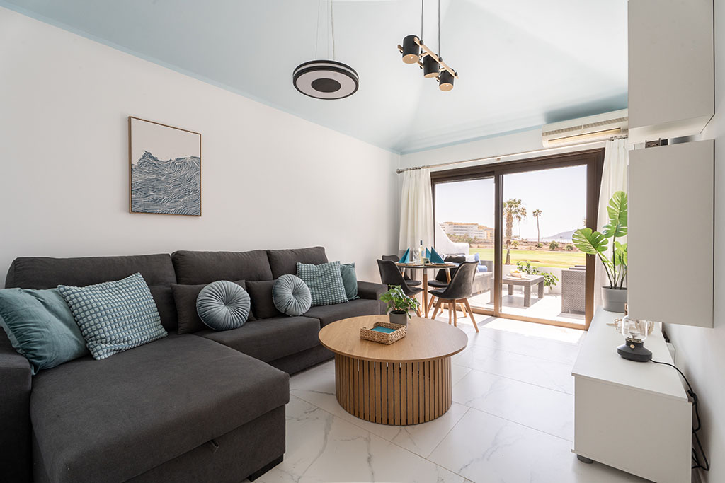 Living room in Amarilla Golf Marina Vista Mar, a bright relaxation space.