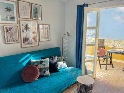 Beautiful sunset from the terrace of Orlando Sea View in Costa Adeje.